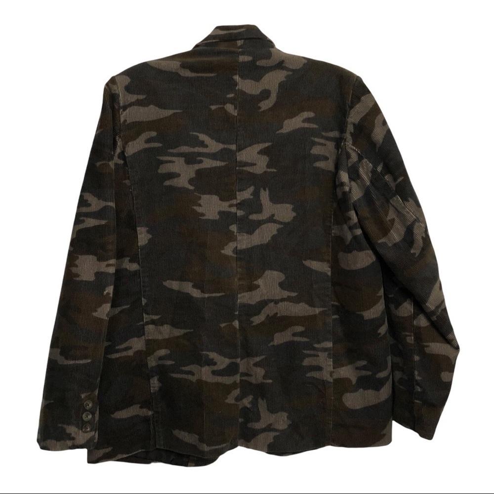 1989 Camouflage Corduroy Blazer Jacket Big kids Size 14 - Picture 5 of 7